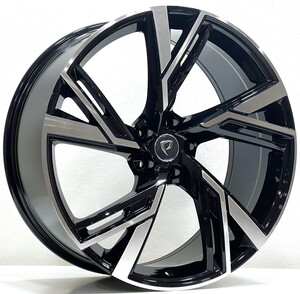 BK-5632 9,5*21 5*112 ET28 66,45 BLACK MACHINED #1