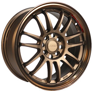 R1W-LZX371 7*15 4*100 ET35 73,1 BRONZE MACHINE LIP+BLASTING+BRONZE CLEARCOATING #1